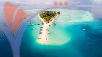 Aerial View Sibuan Island, Sabah
