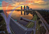 Aerial View Main Dam Seri Empangan Park
