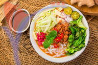 Assam Laksa (noddle in Tangy Fish Gravy)