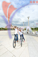 Cycling in Dataran Putra, Putrajaya