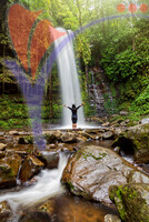 Mahua Waterfall in Crocker Range National Park Tambunan Sabah Borneo Malaysia