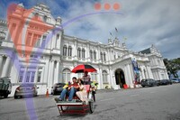 Townhall Trishaw Ride__pulau Pinang
