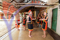 Bidayuh Dancers At Annah Rais Homestay, Kuching, Sarawak