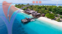 Aerial View Kapalai Island, Sabah
