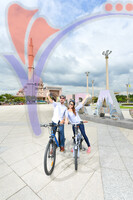 Cycling in Dataran Putra, Putrajaya