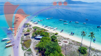 Aerial View Sibuan Island, Sabah