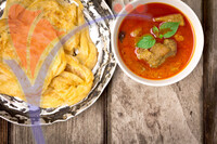 Roti Canai With Spicy Curry