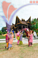 Dancer With Traditional Costume At Laman Budaya, Seremban, Neg