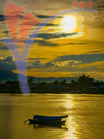Sunset View On Sarawak River