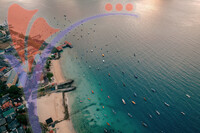 Aerial View of The Fisherman's Village in Perhentian Island