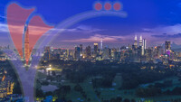 Cityscape of Beautiful Sunset At Kuala Lumpur