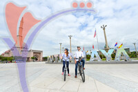 Cycling in Dataran Putra, Putrajaya