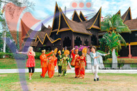 Dancer With Traditional Costume At Laman Budaya, Seremban, Neg