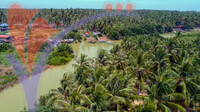Aerial View Pulau Suri ,tumpat, Kelantan