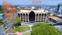 Aerial View of Sarawak Museum, Kuching, Sarawak