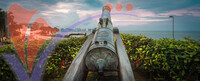 Fort Cornwallis in George Town, Penang, Malaysia. Panorama