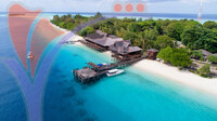 Aerial View Kapalai Island, Sabah