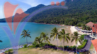 Aerial View of Damai Beach, Santubong, Sarawak