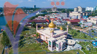 Aerial View Kucing, Sarawak