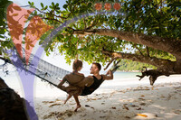 Tourist On Secret Beach Pangkor