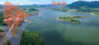 Dramatic And Beautiful Aerial View Lake of Beris Or "tasik Beris