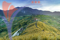 Farming Village And Mount Kinabalu View From Sosodikon Hill