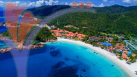 Aerial View of Redang Island, Terengganu