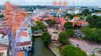 Bandar Hilir Aerialview, Melaka