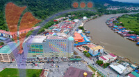 Limbang Town Aerial View, Sarawak