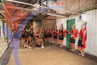 Bidayuh Dancers At Annah Rais Homestay, Kuching, Sarawak