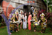 Bidayuh Dancers At Annah Rais Homestay, Kuching, Sarawak