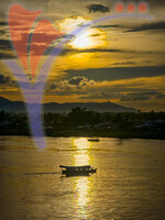Sunset View On Sarawak River