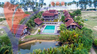 Aerial View Terrapuri Heritage Village, Terengganu