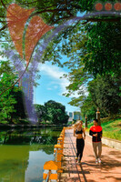 Jogging At Seremban Lake Garden, Seremban, Negeri Sembilan