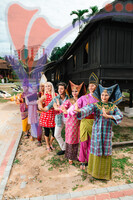 Dancer With Traditional Costume At Laman Budaya, Seremban, Neg