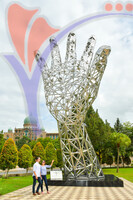 Hand Sculpture in Dataran Putra, Putrajaya