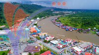 Limbang Town Aerial View, Sarawak