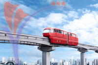 Red Monorail Train