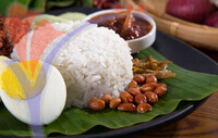Nasi Lemak, A Traditional Malay Curry Paste Rice