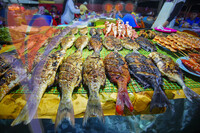 Variety of Grilled Seafood in Kota Kinabalu
